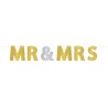 Wedding Mr. & Mrs. glittery paper banner 3.65 m