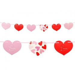 Love Hearts Happy Birthday Sign 200 cm