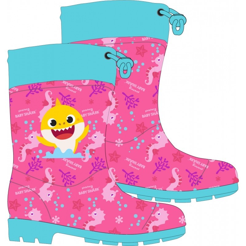 Bottes en caoutchouc pour enfants Baby Shark 23-32