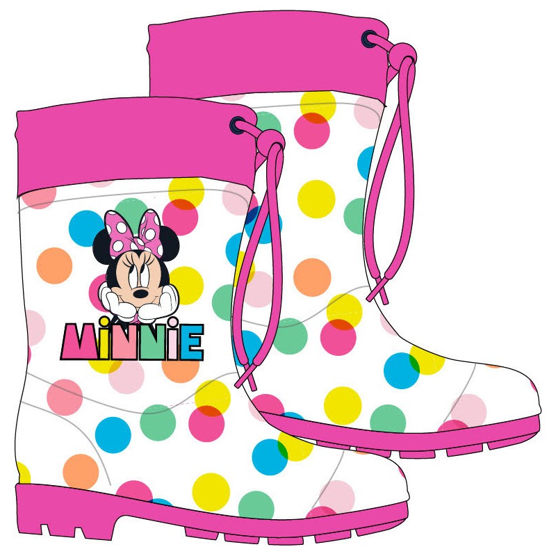 Bottes en caoutchouc pour enfants Disney Minnie 25-34