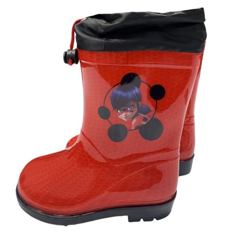 Bottes en caoutchouc pour enfants Miraculous Tales of Ladybug et Chat Noir 25-34