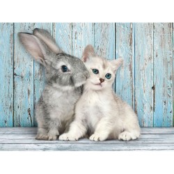 Animals Cat & Bunny 500-piece puzzle Clementoni