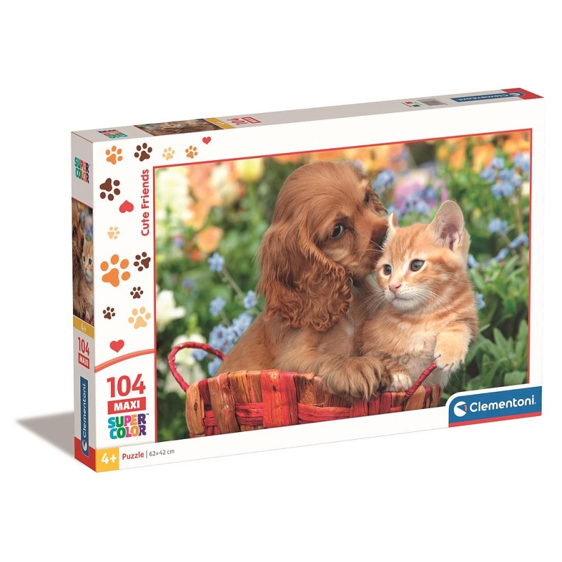 Puzzle maxi Cute Friends 104 db-os de Clementoni