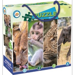 Animals Savanna puzzle 4x100 pcs