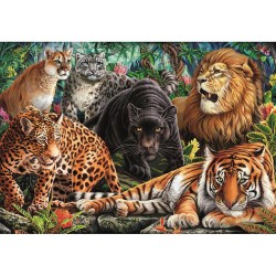 √Ållatos Wild Cats 500 db-os puzzle Clementoni