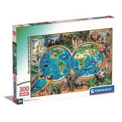 Puzzle 300 pièces Animaux Merveilleux Monde Animal Clementoni