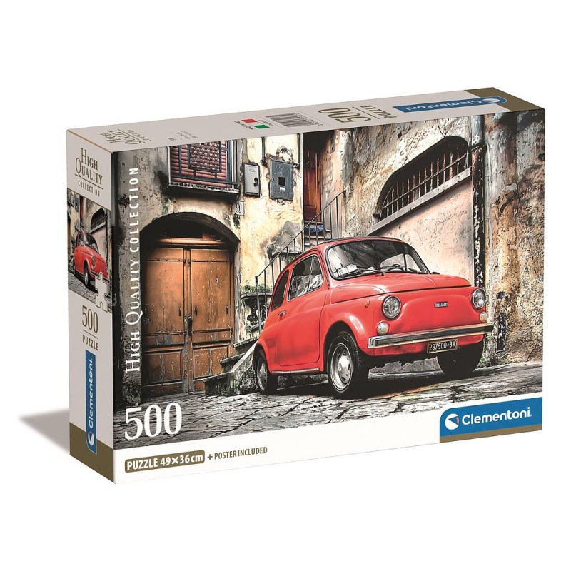 Aut√≥ Cinquecento 500 db-os puzzle Clementoni