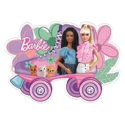 Barbie Roller Skate 104 db-os forme puzzle Clementoni