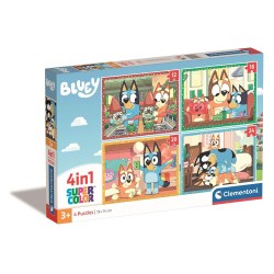 Puzzle 4 en 1 Bluey Play All Day de Clementoni