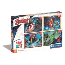 Avengers Individuals Clementoni 4-in-1 Puzzle