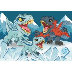 Puzzle 2x20 pièces Dinosaur Explorers Clementoni