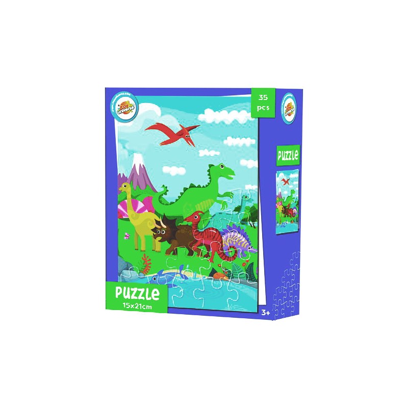 Dinosaur Mini Puzzle, 35 pieces