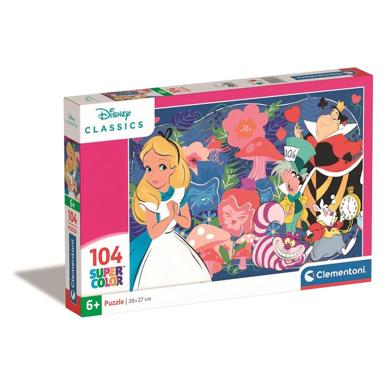 Puzzle 104 pièces Alice au pays des merveilles Le Miroir Disney Clementoni