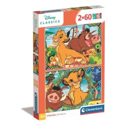 Puzzle Disney Le Roi Lion L'héritier du trône 2x60 pièces Clementoni