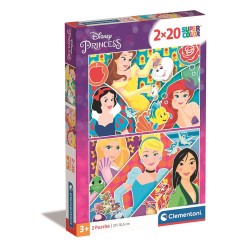 Disney Princess 2x20 piece puzzle Clementoni