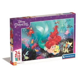 Puzzle maxi 24 pièces Princesse Disney Ariel Clementoni