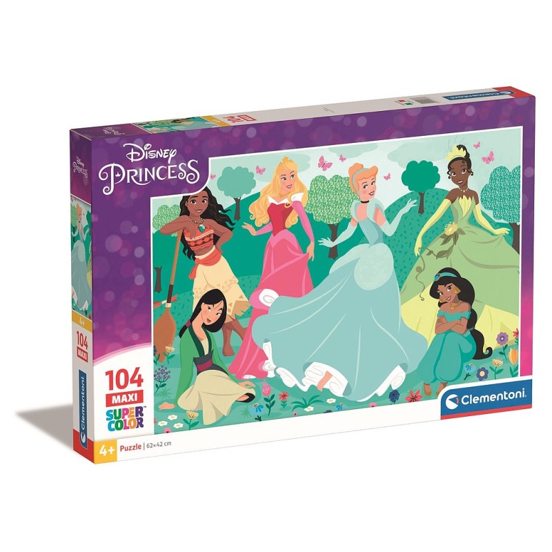 Puzzle Maxi Princesses Disney Extérieur 104 pièces Clementoni