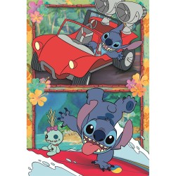 Puzzle Clementoni 104 pièces Disney Lilo et Stitch Wild Adventure