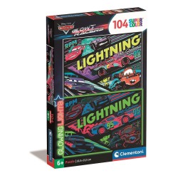 Disney Cars Lightning 104 pièces Puzzle Leuchtendes Clementoni