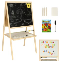 Chalkboard dry erase board 37x48x90 natural