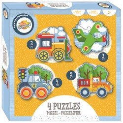 Vehicle shape puzzle set