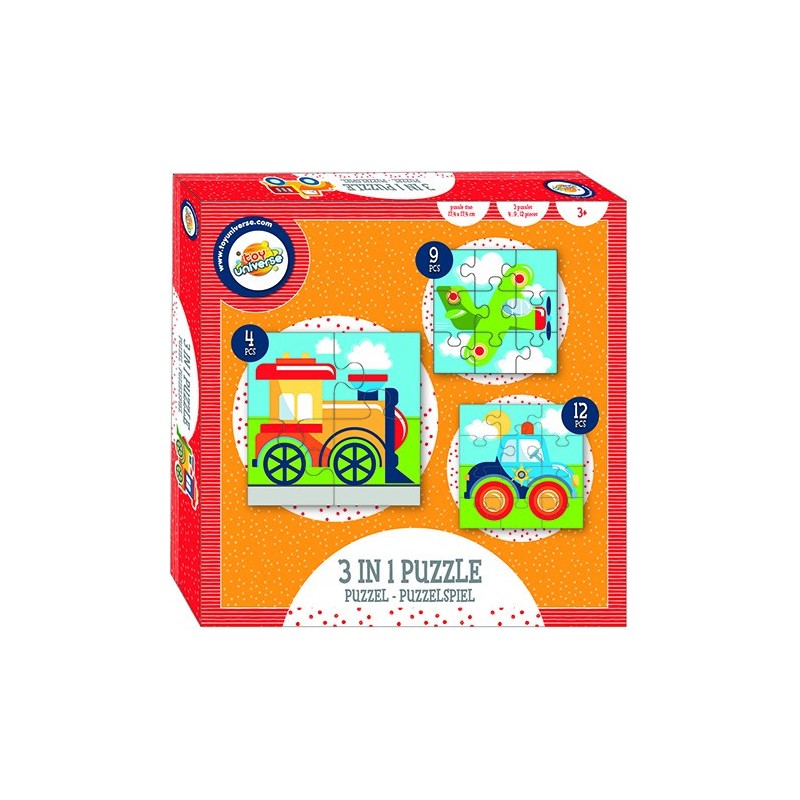 Vehicle 3-in-1 puzzle