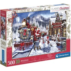 Puzzle Clementoni 500 pièces La gare de Noël