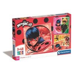 Miraculous Ladybug Saviours 3x48 pcs puzzle Clementoni