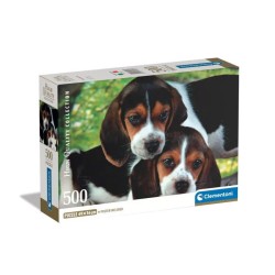 Puzzle 500 pièces Animaux Beagles rapprochés Chien Clementoni