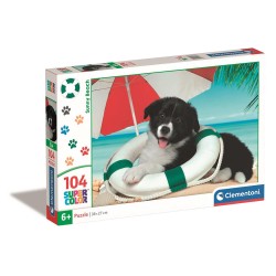 Dog Sunny Beach 104-piece Clementoni puzzle