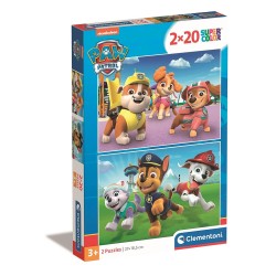 Paw Patrol Playground 2x20 piece puzzle Clementoni