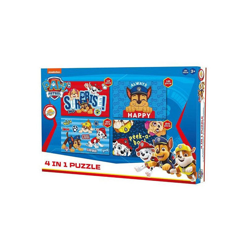 Puzzle surprise 4 en 1 Pat' Patrouille