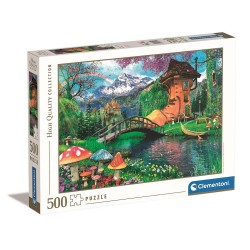 Colour Old Shoe House Fairytale House 500-piece Puzzle Clementoni