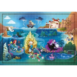 Disney Princess Ariel Fairy Tale Map 1000-piece puzzle Clementoni