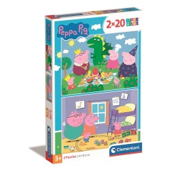 Puzzle Peppa Malac Dragon 2x20 DB-OS Clementoni