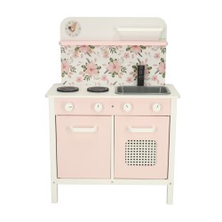 Cuisine pour enfant en bois fleurs + accessoires et  four