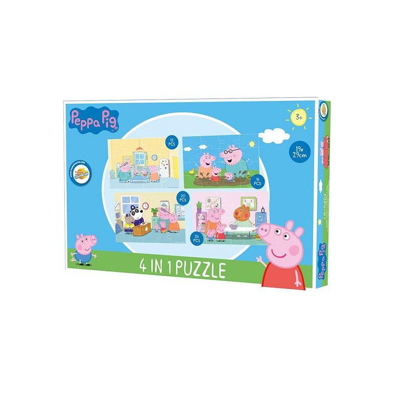 Peppa Pig Home puzzle 4 in 1