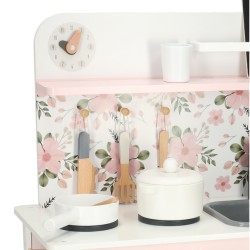 Cuisine pour enfant en bois fleurs + accessoires et  four