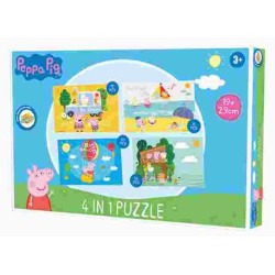 Puzzle Peppa Pig 4 en 1