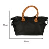 Sac cabas avec pochette noir