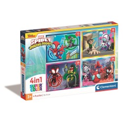 Spiderman Spidey 4 in 1 puzzle Clementoni