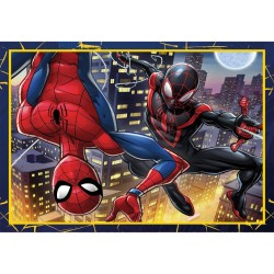 Puzzle 4 en 1 Spiderman Trio en action Clementoni