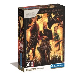 Puzzle 500 pièces La Maison du Dragon de Feu Clementoni