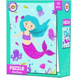 Mermaid mini puzzle 35-piece