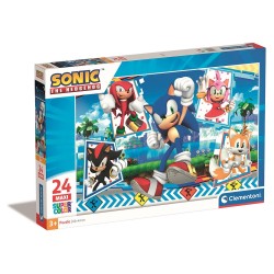 Sonic a sündisznó Green Hill 24-piece maxi puzzle Clementoni