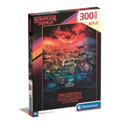 Puzzle 300 db-os de Stranger Things Hawkins Clementoni