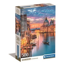 Puzzle 500 pièces Cities Lighting Venise Clementoni