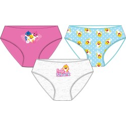 Lot de 3 sous-vêtements pour enfants Baby Shark Yellow