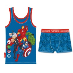 Ensemble débardeur + boxer Avengers, pyjama court pour 4 à 9 ans