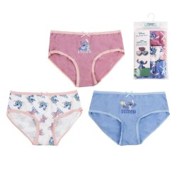 Lot de 3 sous-vêtements pour enfants Disney Lilo et Stitch Scrump, culottes de 2 à 8 ans